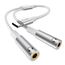MOSWAG USB C auf Klinke, Kopfhörer Splitter Adapter Typ C zu Dual 3.5mm Aux Kopfhöreranschluss Adapter Kompatibel Für Pixel 7 6 Pro 5, Galaxy S24 S23 S22 Ultra Note 20 Ultra iPad Air MacBook