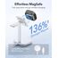 ESR für Airpods Pro 2 Hülle (2023/2022/2019), kompatibel mit AirPods Pro 2./1. Generation, MagSafe Ready, Magnetischer Deckel, USB-C/Lightning Kabel, Hybrid Sturzschutz, Titan