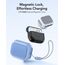 ESR für Airpods Pro 2 Hülle (2023/2022/2019), kompatibel mit AirPods Pro 2./1. Generation, MagSafe Ready, Magnetischer Deckel, USB-C/Lightning Kabel, Hybrid Sturzschutz, Blau