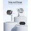 ESR für Airpods Pro 2 Hülle (2023/2022/2019), kompatibel mit AirPods Pro 2./1. Generation, MagSafe Ready, Magnetischer Deckel, USB-C/Lightning Kabel, Hybrid Sturzschutz, Titan