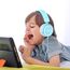 IMYB Kinder kopfhörer, Kopfhörer für Kinder mit Kabel, faltbar, Stereo Sound, Sichere Lautstärkebegrenzung, 3,5 mm Jack, Over Ear Kinderkopfhörer für Schule, Junge, Mädchen, Tablet, PC, Hellblau Rosa