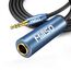 MillSO Audio 6,35mm Buchse auf 3,5mm Stecker 3 Polig Stereo Kopfhörer Adapterkabel 1/8 Zoll (3,5 mm) Stecker auf 1/4 Zoll (6,35 mm) Klinke Buchse Stereo Adapter für Kopfhörer und Lautsprecher - 5m