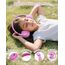 awatrue Kinder Kopfhörer, 74/85/94dB Sichere Lautstärke Kopfhörer Kinder mit Kabel, Stereo Sound, Faltbare, 3.5 mm Jack Over Ear Kinderkopfhörer für Ipad, Tablets, Schule, Reisen (Rosa)