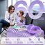 iClever Noise Cancelling Kopfhörer Kinder Bluetooth, 60H Spielzeit, 80dBA Sichere Lautstärke, Bequeme Passform, Bluetooth5.4, Preisgekrönte Kinder Kopfhörer AUX Kabel für Flugreisen