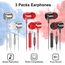 AESIGN In Ear Kopfhörer mit Kabel, 3-er Set mit Mikrofon und Lautstärkeregler, Stereo, Leichte In-Ear Ohrhörer, Kompatibel für Samsung, Tablet, Laptops, MP3 Player und Andere 3,5 mm Geräte