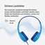 Belkin Sound Form Mini On-Ear-Kopfhörer mit Kabel für Kinder, Over-Ear-Headset mit integriertem Mikrofon für die Schule, Reisen und zum Spielen, Für Geräte mit 3,5 mm Klinkenanschluss, Blau, One Size
