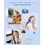 awatrue Kinder Kopfhörer, 74/85/94dB Sichere Lautstärke Kopfhörer Kinder mit Kabel, Stereo Sound, Faltbare, 3.5 mm Jack Over Ear Kinderkopfhörer für Ipad, Tablets, Schule, Reisen (Blau Gelb)