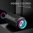 Ortizan Bluetooth Lautsprecher, Musikbox Bluetooth 5.3, Lautsprecher wasserdicht IPX7, RGB Licht, 30h Akku, Bass Boost, TWS Paarung, AUX, Micro SD, 3 EQ, Eingebautes Mikrofon für Reisen Camping