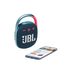 JBL CLIP 4 Bluetooth Lautsprecher - Blau-Pink – Wasserdichte, tragbare Musikbox mit praktischem Karabiner – Bis zu 10 Stunden kabelloses Musik Streaming