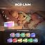 RIENOK Bluetooth Lautsprecher mit Licht Nachttischlampe 11 Farbe RGB Licht Dimmbar Nachtlicht 8 Naturgeräusche Sound Machine Baby Geschenke für Mädchen Kinder Teenager Frauen