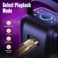180W PEAK Musikbox Bluetooth Lautsprecher Groß, W-KING 80W Party Boom Box Laut Bluetooth Box Kabelloser, Natürlich Tiefer Bass/4 Treiber 2*4.04'' Woofer, Riesig 105dB Sound, IPX5/LED/24H/USB/TF/AUX/EQ