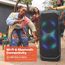 JBL PartyBox Ultimate – Kraftvoller Lautsprecher mit Bluetooth und Wifi – JBL Pro Sound mit Lichteffekten – Wasserfest und mit Rädern zum einfachen Transport – Schwarz