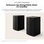 LG SPT8-S Rücklautsprecher-Set, Rücklautsprecher-Set für Soundbars, 100 W Leistung und 2,0 Kanäle, leistungsstarker und Surround-Sound, platzsparendes Design, Schwarz