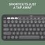Logitech Pebble 2 Combo, kabellose Tastatur und Maus, leise und tragbar, anpassbar, Logi-Bolt, Bluetooth, Easy-Switch für Windows, macOS, iPadOS, Chrom, ARA-Layout - Graphit