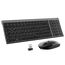2.4G Maus Set kabellos, iClever Aluminium Wireless Slim Tastatur QWERTZ Layout (Deutsch), für Computer/Desktop/PC/Laptop/Oberfläsche/Smart TV und Windows 10/8/7/Vista/XP (2.4GHz, USB)