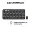 Logitech Pebble Keys 2 K380s, kabellose Multi-Device Bluetooth-Tastatur mit anpassbaren Sondertasten, schlank, mobil, Easy-Switch - Windows, macOS, iPadOS, Android, ChromeOS, Deutsches QWERTZ,Graphit