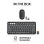 Logitech Pebble 2 Combo, kabellose Tastatur und Maus, leise und tragbar, anpassbar, Logi-Bolt, Bluetooth, Easy-Switch für Windows, macOS, iPadOS, Chrom, ARA-Layout - Graphit