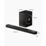 ULTIMEA Soundbar 3.1.2-Kanal-Surround-Sound-System für Fernseher mit 6,5-Zoll-Subwoofer, Soundbar für TV-Geräte mit Subwoofer für Heimkino, BT 5.4, HDMI eARC, Skywave F30 Boom