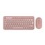 Logitech Pebble 2 Combo, kabellose Tastatur und Maus, leise und mobil, anpassbar, Logi Bolt, Bluetooth, Easy-Switch für Windows, macOS, iPadOS, Chrome - Deutsches QWERTZ-Layout, Rosa