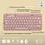 Logitech Pebble Keys 2 K380s, kabellose Multi-Device Bluetooth-Tastatur mit anpassbaren Sondertasten, schlank - mobil, Easy-Switch für Windows, macOS, iPadOS, Android, ChromeOS, Deutsches QWERTZ,Rosa