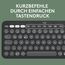 Logitech Pebble 2 Combo, kabellose Tastatur und Maus, leise und mobil, anpassbar, Logi Bolt, Bluetooth, Easy-Switch für Windows, macOS, iPadOS, Chrome - Deutsches QWERTZ-Layout, Weiß