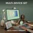 Logitech Pebble 2 Combo, kabellose Tastatur und Maus, leise und mobil, anpassbar, Logi Bolt, Bluetooth, Easy-Switch für Windows, macOS, iPadOS, Chrome - Deutsches QWERTZ-Layout, Weiß