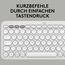 Logitech Pebble 2 Combo, kabellose Tastatur und Maus, leise und mobil, anpassbar, Logi Bolt, Bluetooth, Easy-Switch für Windows, macOS, iPadOS, Chrome - Deutsches QWERTZ-Layout, Weiß