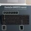 iClever Kabellos Tastatur Maus Set, Wiederaufladbare Kabellose Tastatur und Maus, QWERTZ Layout (Deutsch), Ultra Thin für Computer/Desktop/PC/Laptop/Windows 10/8/7, Weiß und Silber