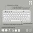 Logitech Pebble Keys 2 K380s, kabellose Multi-Device Bluetooth-Tastatur mit anpassbaren Sondertasten, schlank und mobil, Easy-Switch - Windows, macOS, iPadOS, Android, ChromeOS, Deutsches QWERTZ,Weiß