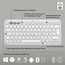 Logitech Pebble 2 Combo, kabellose Tastatur und Maus, leise und mobil, anpassbar, Logi Bolt, Bluetooth, Easy-Switch für Windows, macOS, iPadOS, Chrome - Deutsches QWERTZ-Layout, Weiß