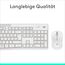 Logitech MK295 kabelloses Tastatur-Maus-Set mit SilentTouch-Technologie, Shortcut-Tasten, optischer Spurführung, Nano USB-Empfänger, verzögerungsfreier Drahtlosverbindung, QWERTZ layout- Weiß