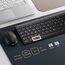 iClever Kabellos Tastatur Maus Set, Wiederaufladbare Kabellose Tastatur und Maus, QWERTZ Layout (Deutsch), Ultra Thin für Computer/Desktop/PC/Laptop/Windows 10/8/7, Weiß und Silber