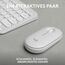 Logitech Pebble 2 Combo, kabellose Tastatur und Maus, leise und mobil, anpassbar, Logi Bolt, Bluetooth, Easy-Switch für Windows, macOS, iPadOS, Chrome - Deutsches QWERTZ-Layout, Weiß