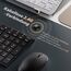 iClever Kabellos Tastatur Maus Set, Wiederaufladbare Kabellose Tastatur und Maus, QWERTZ Layout (Deutsch), Ultra Thin für Computer/Desktop/PC/Laptop/Windows 10/8/7, Weiß und Silber