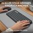 Logitech Pebble 2 Combo, kabellose Tastatur und Maus, leise und mobil, anpassbar, Logi Bolt, Bluetooth, Easy-Switch für Windows, macOS, iPadOS, Chrome - Deutsches QWERTZ-Layout, Weiß