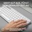 Logitech Pebble Keys 2 K380s, kabellose Multi-Device Bluetooth-Tastatur mit anpassbaren Sondertasten, schlank und mobil, Easy-Switch - Windows, macOS, iPadOS, Android, ChromeOS, Deutsches QWERTZ,Weiß