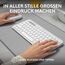 Logitech Pebble 2 Combo, kabellose Tastatur und Maus, leise und mobil, anpassbar, Logi Bolt, Bluetooth, Easy-Switch für Windows, macOS, iPadOS, Chrome - Deutsches QWERTZ-Layout, Weiß