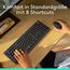 Logitech MK295 kabelloses Tastatur-Maus-Set mit SilentTouch-Technologie, Shortcut-Tasten, optischer Spurführung, Nano USB-Empfänger, verzögerungsfreier Drahtlosverbindung, QWERTZ layout - Schwarz