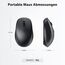 iClever Bluetooth Tastatur mit Maus, Tastatur Maus Set Kabellos,Wiederaufladbare Dualmodus (Bluetooth 5.0+2.4G) Funktastatur, für PC/Laptop, QWERTZ Layout, Grau
