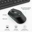 Rii Tastatur Maus Set Kabellos, 2.4G Kabellose Kompakte Tastatur mit Funkmaus für Laptop, PC und Smart TV, Deutsches QWERTZ Layout, Schwarz
