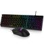Maus und Tastatur Gaming Büro,RaceGT Tastatur Kabel RGB Beleuchtet LED Hintergrundbeleuchtung Wasserdicht 104 Tasten, Kabel Maus mit 7 Tasten 6400 DPI für PC Gamer Laptop QWERTZ (DE-Layout)