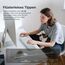 iClever Tastatur Maus Set Kabellos, Wiederaufladbare Kabellose Tastatur und Maus, Deutsch QWERTZ Layout, 2.4 GHz Funk Tastatur mit Maus für PC/Laptop/Smart TV, Weiß