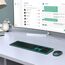 Tastatur Maus Set Kabellos, seenda SK38-3 Ultra-Dünne Wiederaufladbare Funktastatur, Ergonomische Keyboard Mouse mit Silikon Staubschutz für PC/Laptop/Smart TV, QWERTZ Layout