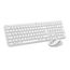 Logitech MK950 Signature Slim kabelloses Tastatur-Maus-Set, schlankes Design, leise tippen, Wechsel zwischen DREI Geräten, Bluetooth, mehrere Betriebssysteme, Windows und Mac, DEU QWERTZ-Layout, Weiß