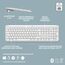 Logitech Signature Slim K950 kabellose Tastatur, schlankes Design, Wechseln zwischen Geräten beim Tippen, leises, Bluetooth, Multi-OS, Windows, Mac, Chrome, DEU QWERTZ-Layout, Weiß