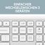Logitech MK950 Signature Slim kabelloses Tastatur-Maus-Set, schlankes Design, leise tippen, Wechsel zwischen DREI Geräten, Bluetooth, mehrere Betriebssysteme, Windows und Mac, DEU QWERTZ-Layout, Weiß