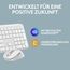 Logitech MK950 Signature Slim kabelloses Tastatur-Maus-Set, schlankes Design, leise tippen, Wechsel zwischen DREI Geräten, Bluetooth, mehrere Betriebssysteme, Windows und Mac, DEU QWERTZ-Layout, Weiß