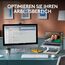 Logitech MK950 Signature Slim kabelloses Tastatur-Maus-Set, schlankes Design, leise tippen, Wechsel zwischen DREI Geräten, Bluetooth, mehrere Betriebssysteme, Windows und Mac, DEU QWERTZ-Layout, Weiß