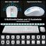 KOORUI Tastatur und Maus Kabellos, Leise Maus Tastatur Set Deutsches Layout QWERTZ mit 12 Funktionstasten 2.4 GHz Tastatur Maus Set für Windows, MacOS, Linux-Weiß