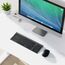 iClever Bluetooth Tastatur mit Maus, Tastatur Maus Set Kabellos,Wiederaufladbare Dualmodus (Bluetooth 5.0+2.4G) Funktastatur, für PC/Laptop, QWERTZ Layout, Grau